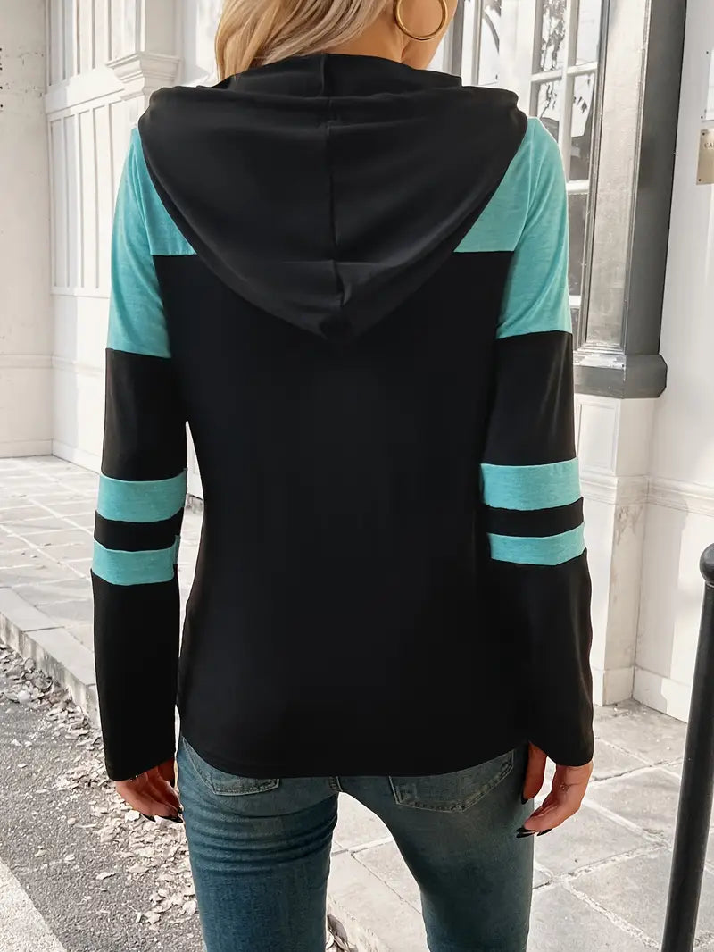 Tahliah - Lässiger Langarm Kapuzenpullover