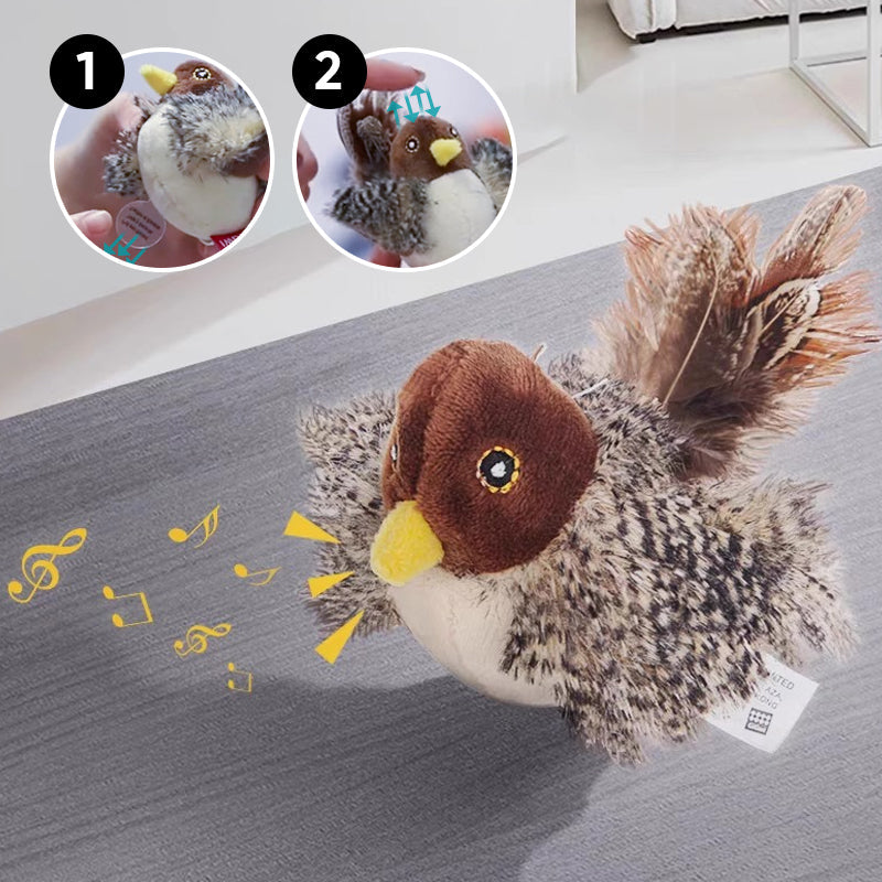 Jouet pour chat – Oiseau gazouillant simulé