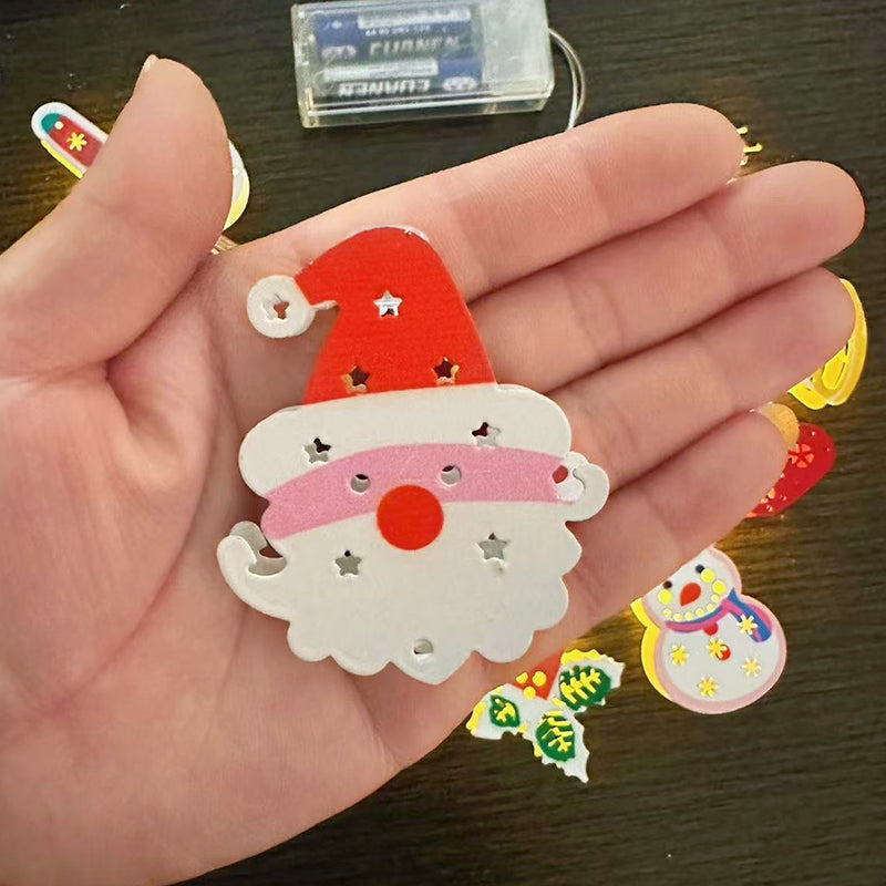 ChristmasGlow | Weihnachts LED-Eisen-Dekolichterkette