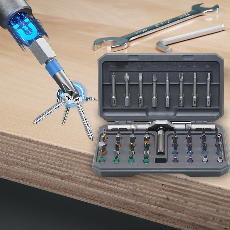 42-in-1 Magnet-Schraubendreher-Set mit Etui
