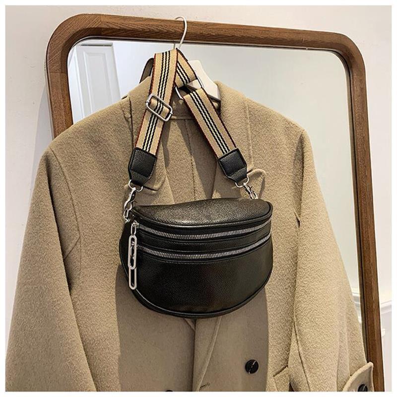 👝Schulter-Satteltasche aus massivem Leder für Damen, Brusttasche mit mehreren Taschen