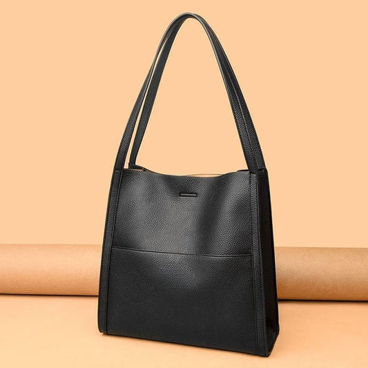 Gluschwein - Valeria - Premium-Ledertasche Schwarz