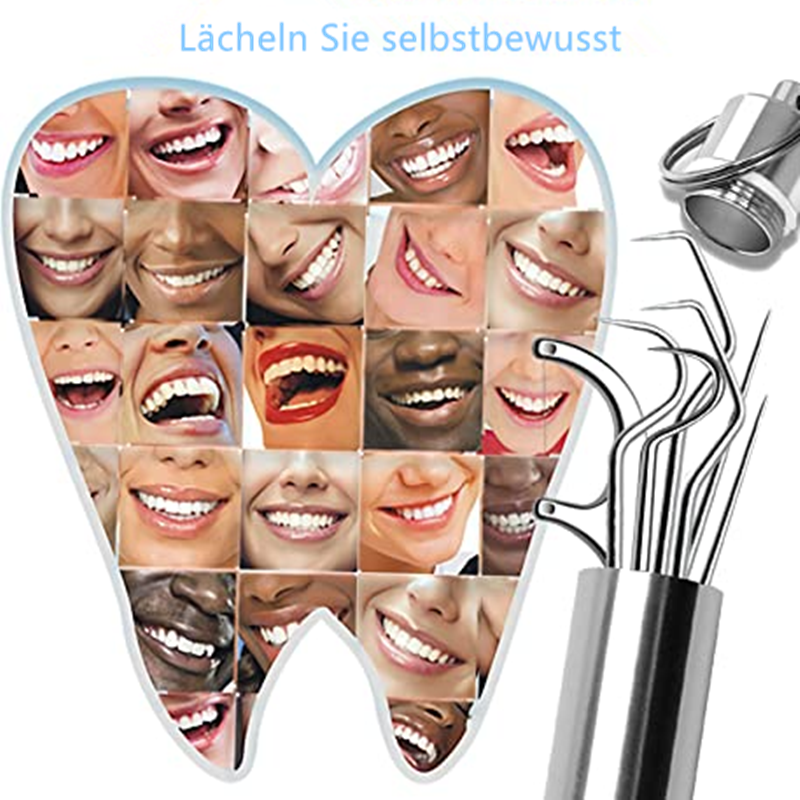 Gluschwein - Zahnstocher-Set aus Edelstahl (7 Stk)