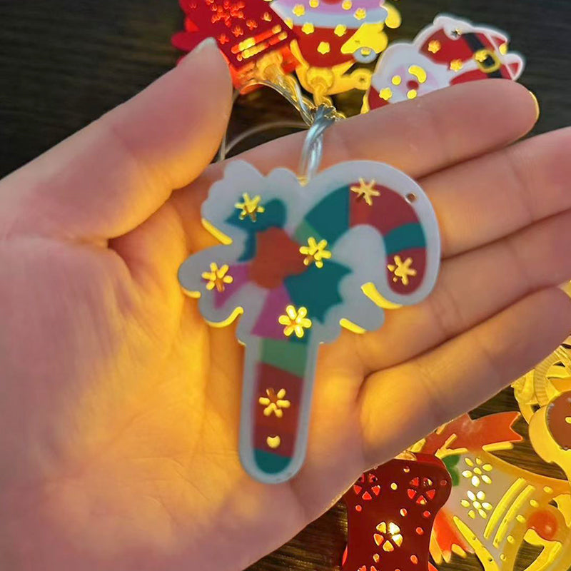 ChristmasGlow | Weihnachts LED-Eisen-Dekolichterkette