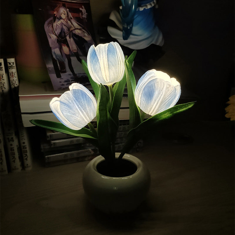 Gluschwein - LED-Tulpen-Nachtlicht-Blumen-Tischlampe