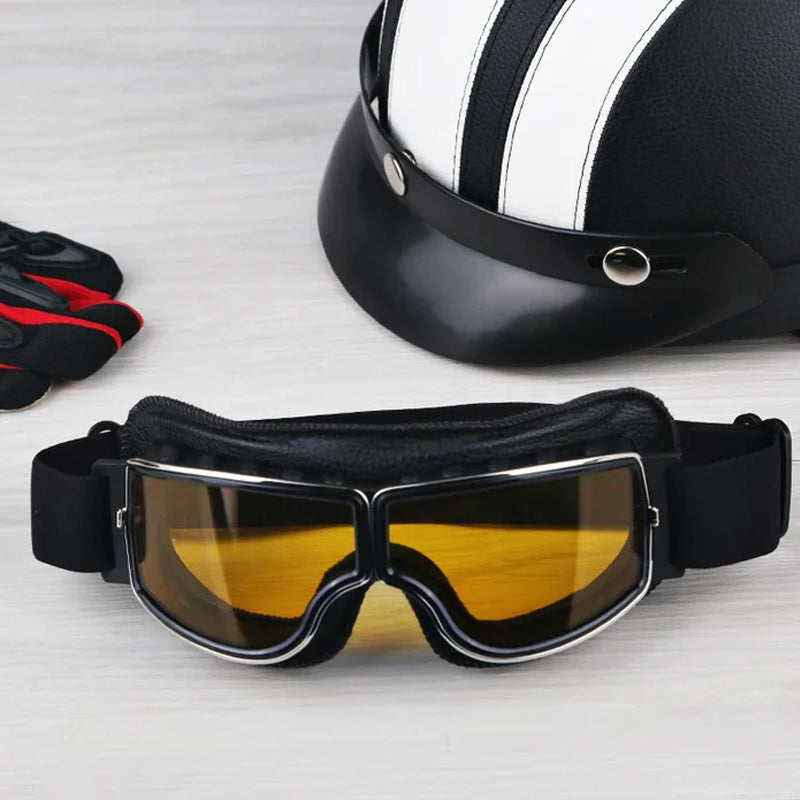 Gluschwein - Vintage-Motorradbrille