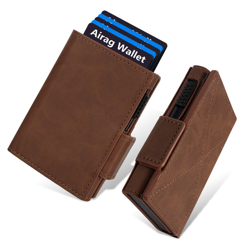 Gluschwein - 💼49% RABATT! 🛡️ Schlankes Herren-Portemonnaie mit RFID-Schutz – Kartenfächer, Münzfach & Aluminium-Geldklammer 💳
