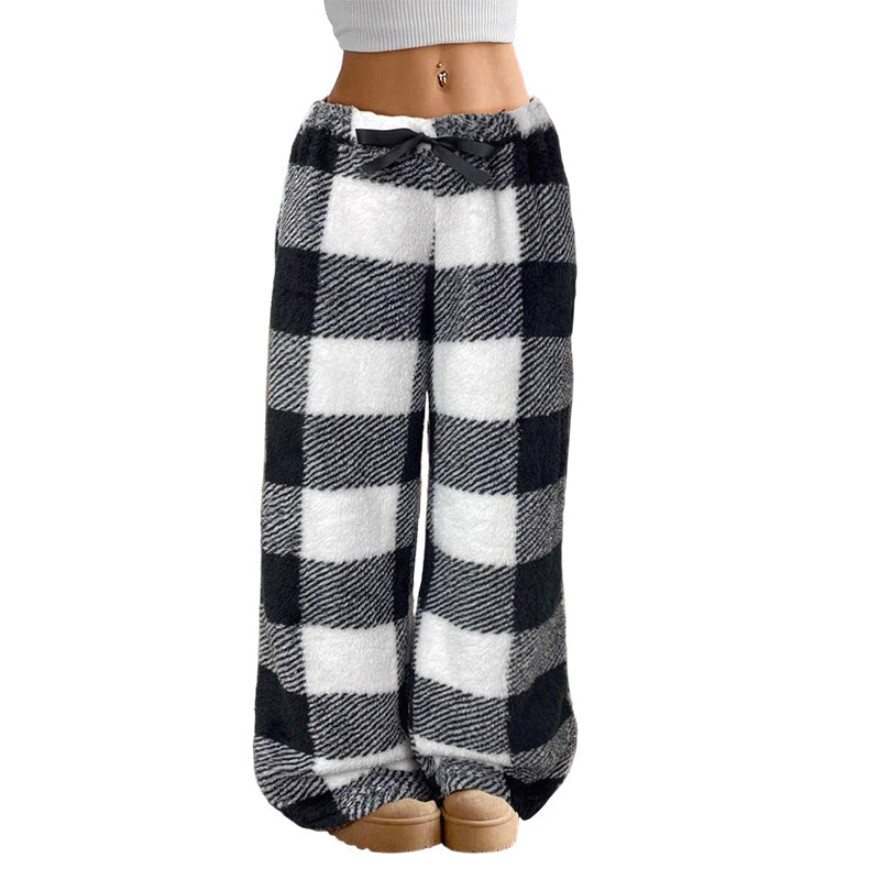 👖 50 % RABATT | Kuschelige Wärme & entspannter Komfort – Winterliche Vintage-Karohose mit geradem Bein