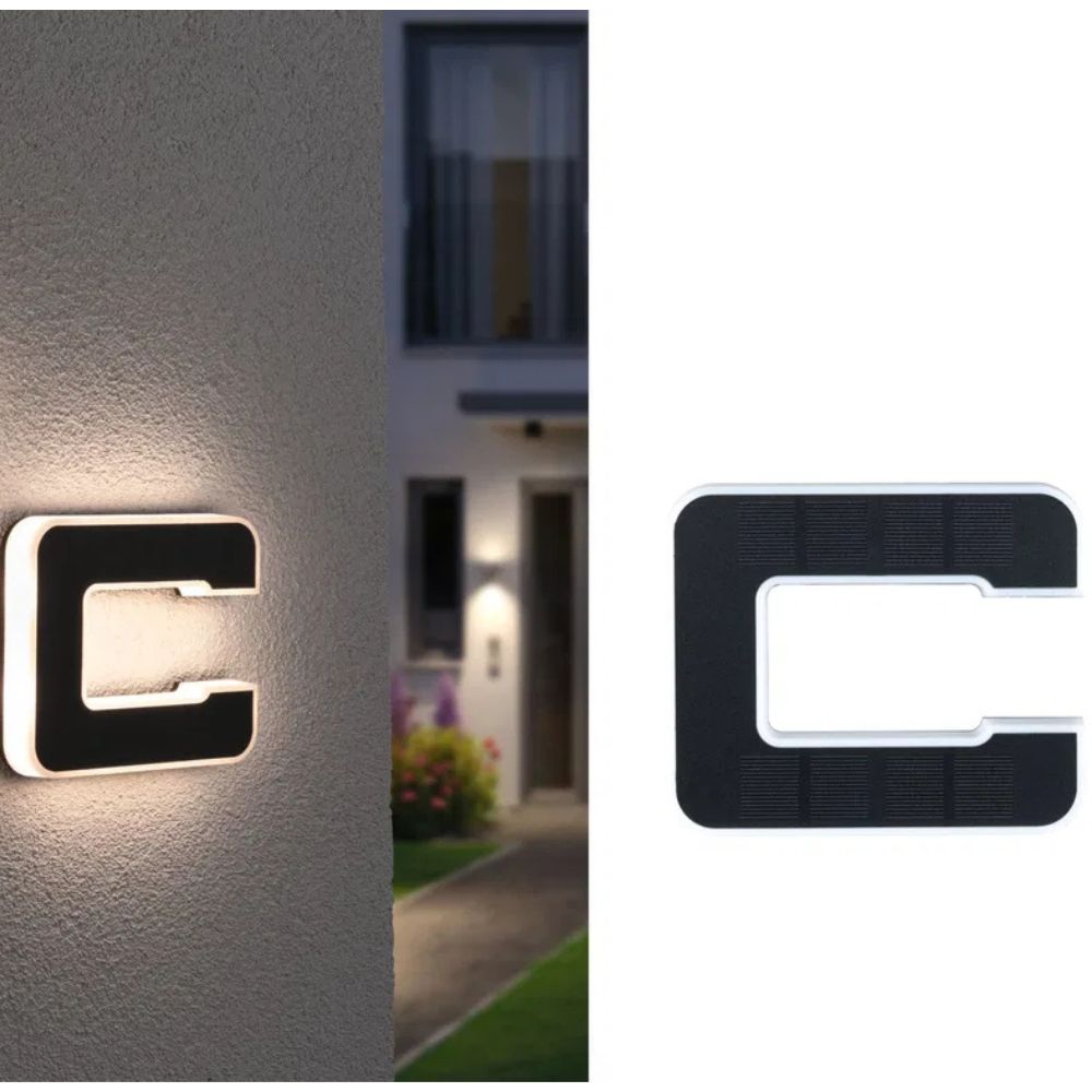 LightNumbers - Solarbetriebene beleuchtete Hausnummern