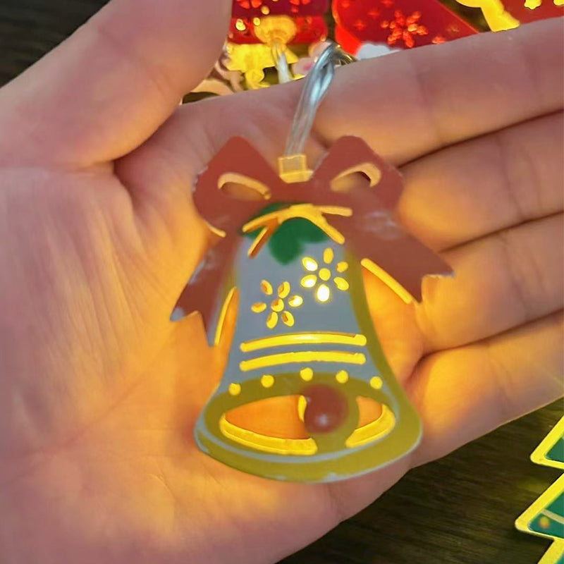 ChristmasGlow | Weihnachts LED-Eisen-Dekolichterkette