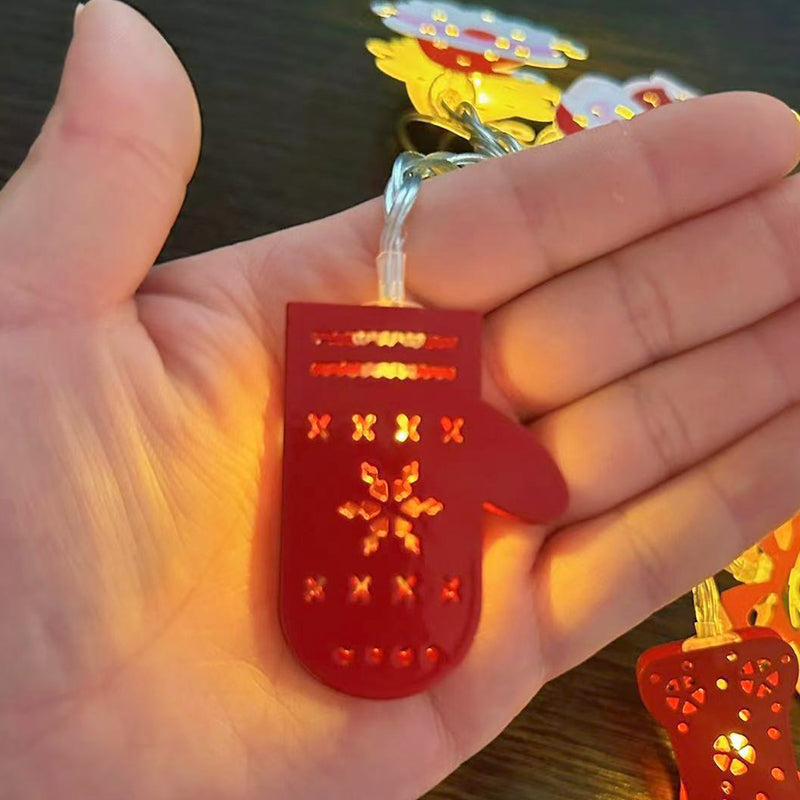 ChristmasGlow | Weihnachts LED-Eisen-Dekolichterkette