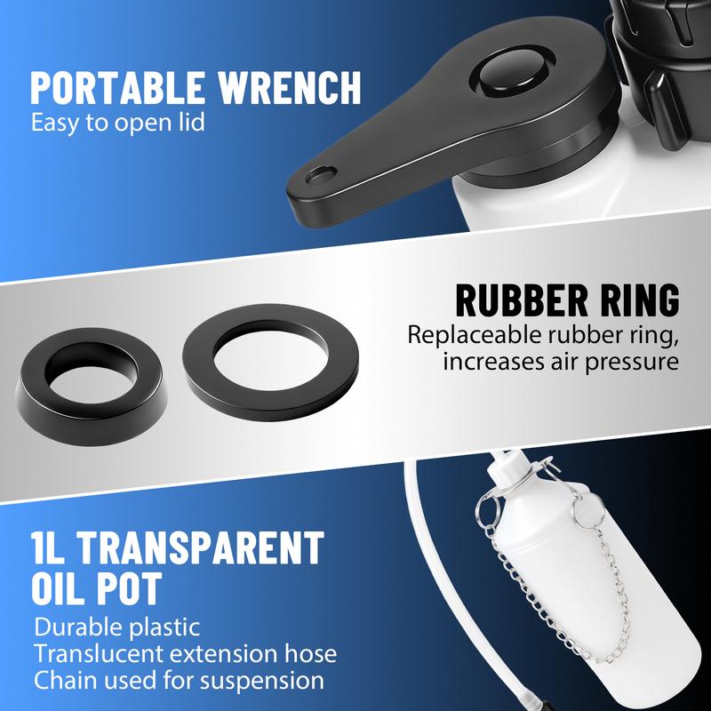 🛠️🚗 LIMITIERT 50% RABATT! Bremsblutungs-Set 3L – Inkl. Druckpumpe, Auffangbehälter & Adapter für präzises Ein-Mann-Bremsenentlüften ⚡