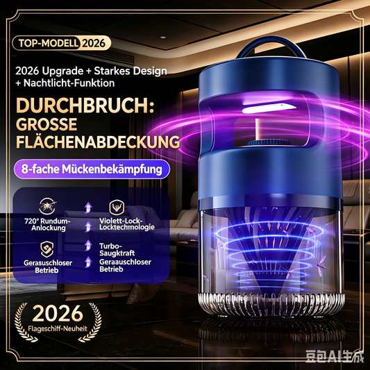 Gluschwein - 🦟 50% RABATT! 💐 LED-Insektenvernichter für Innen – Leise & sicher fürs Schlafzimmer – Chemiefrei, effektiv & mit Nachtlicht-Modus – ideal für ruhige Nächte und kinderfreundliche Umgebungen 🛏️