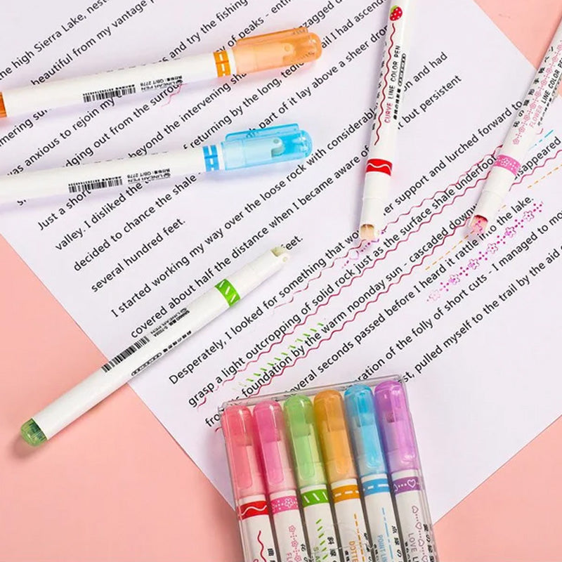 Gluschwein - 💖BESTE GESCHENKE FÜR KINDER-Farblich Fluoreszierender Markierungsstift