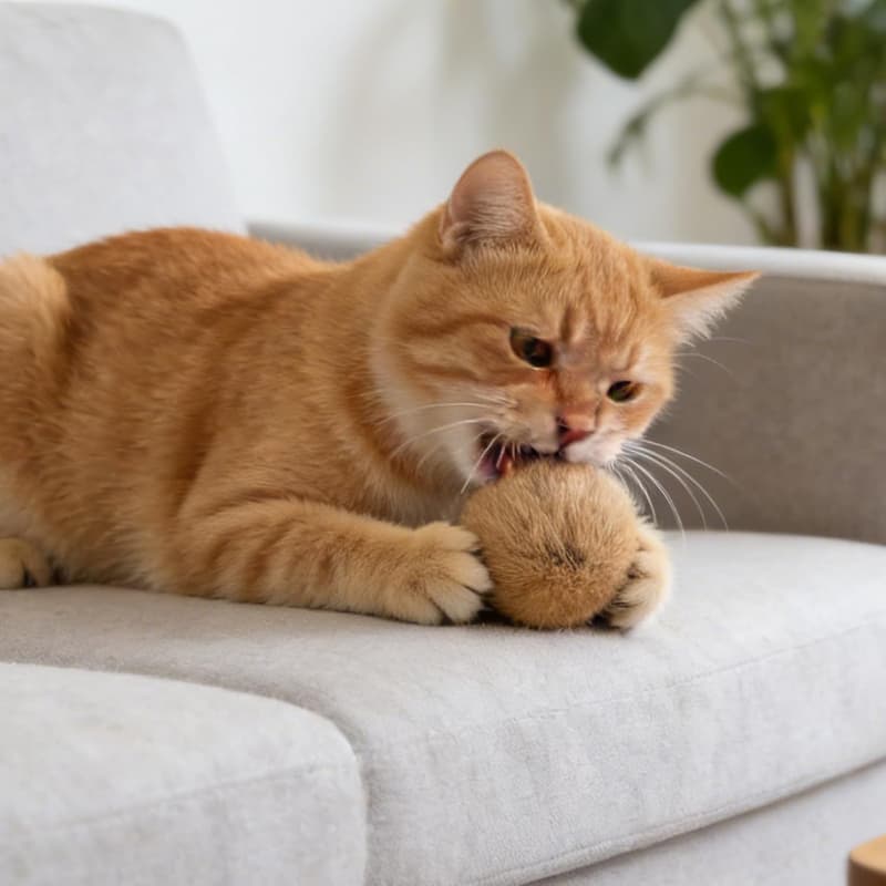 Gluschwein - Fur Ball - Weicher, flauschiger Katzenball