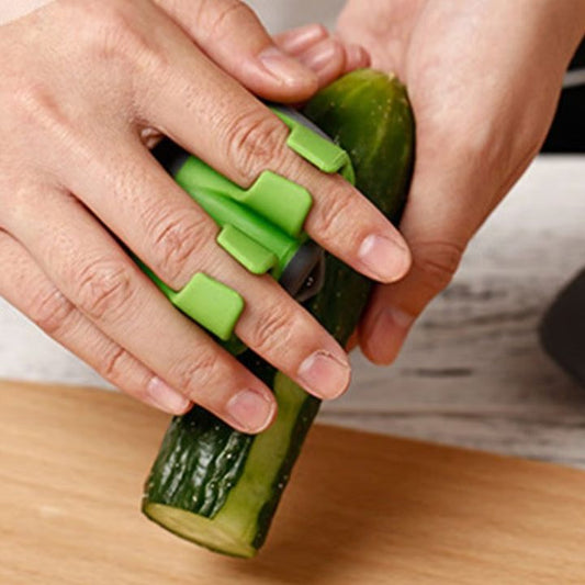 1+1 Gratis | Sicheres Schälen mit Fingergriff für Obst- und Gemüseschäler
