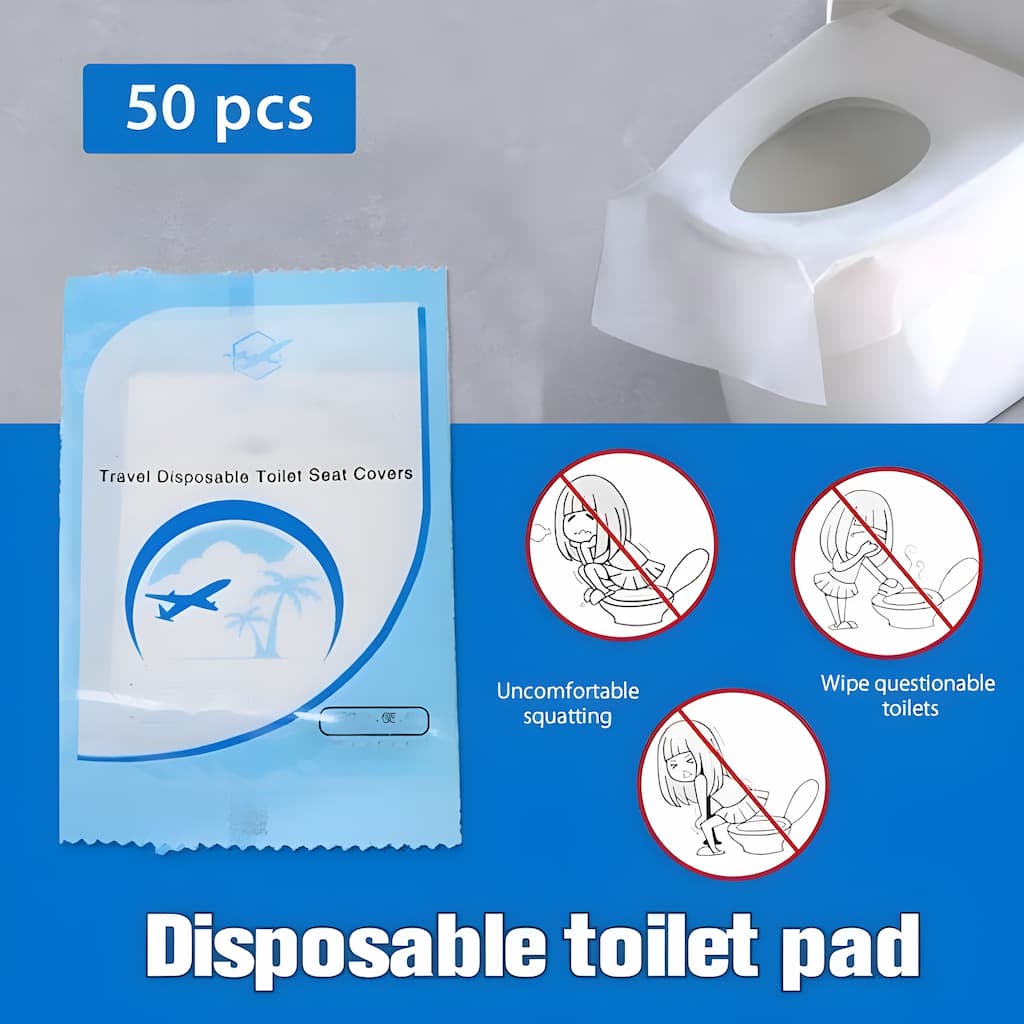 HygeneCover - Persönlicher Toilettensitzbezug für unterwegs [50 Stück)
