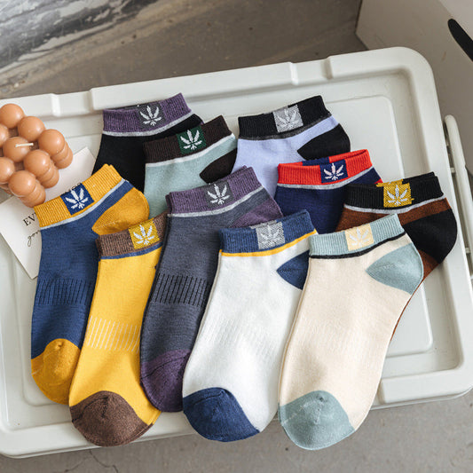 Gluschwein - Herren Frühjahr Sommer Sport dünne Socken 10 Paare