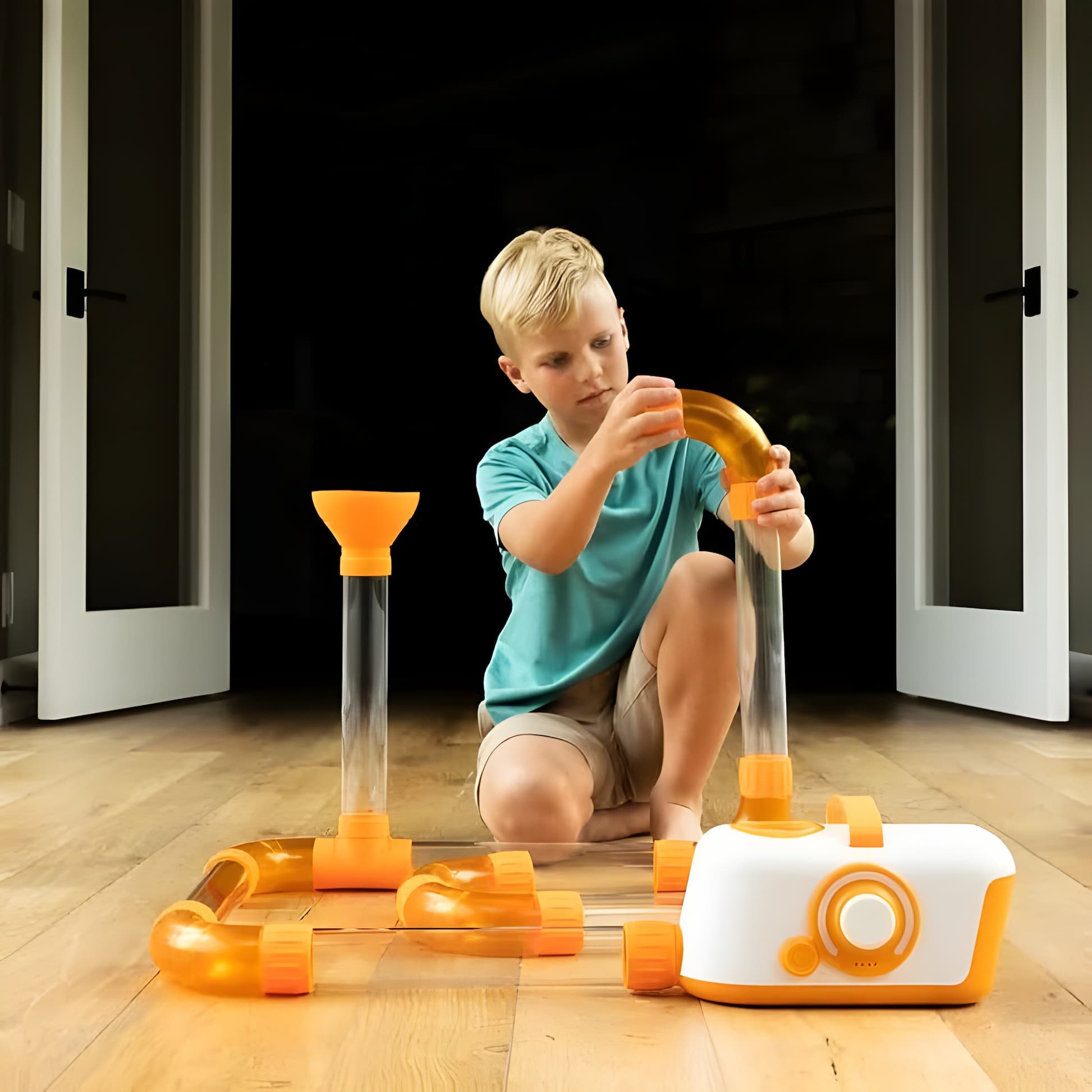 Gluschwein - Ball Tube - Infinite Air-Flow-Bausystem | Modulares STEM-Spielzeug für kreative Köpfe