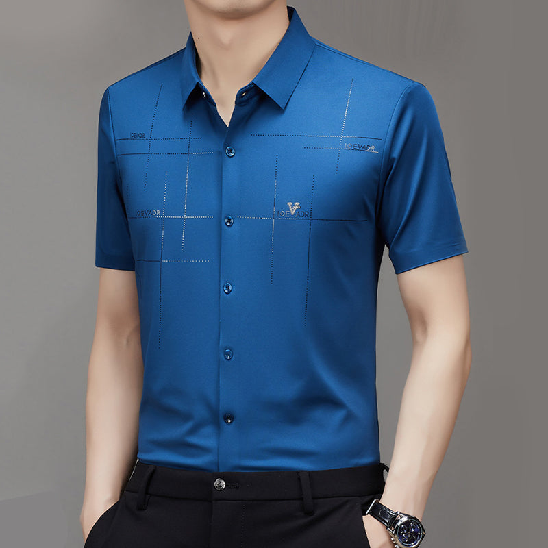 Gluschwein - Men’s Ice Silk Business Seamless Shirt