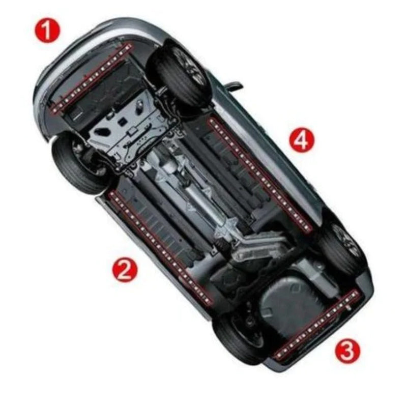 Gluschwein - Auto-Chassis-Fernbedienung bunte Umgebungslichter