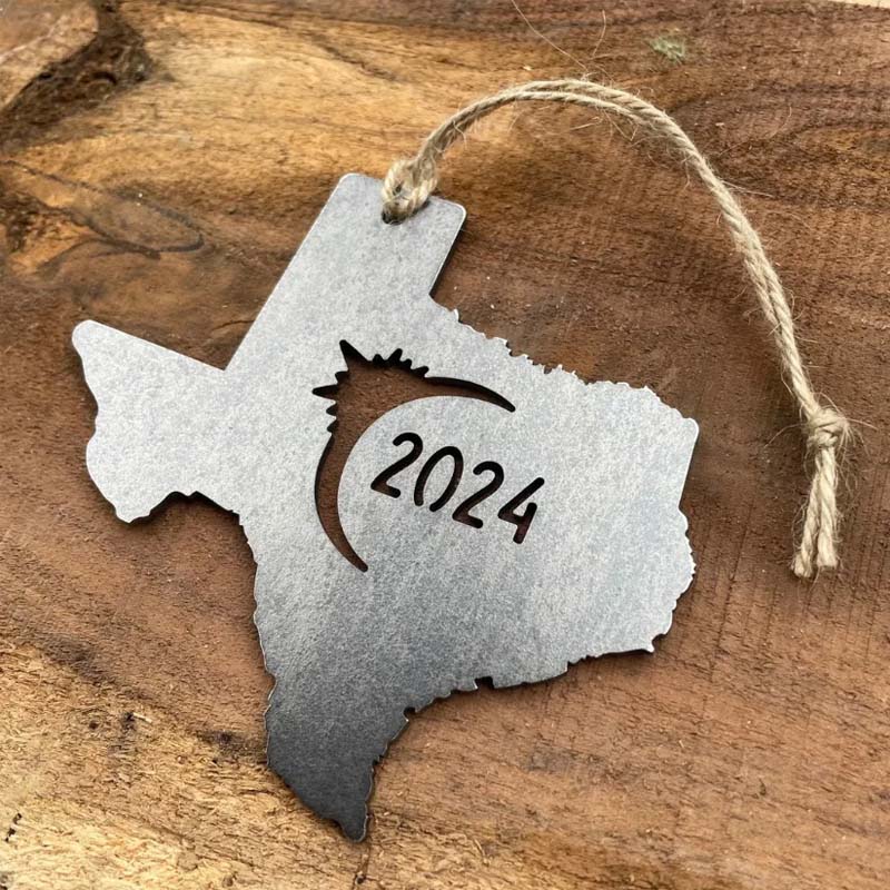 Gluschwein - 2024 Gedenkmetall-Ornament Texas