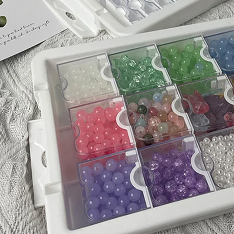 Gluschwein - Nagelkunst-Box DIY Perlen Schmuck Aufbewahrungsbox