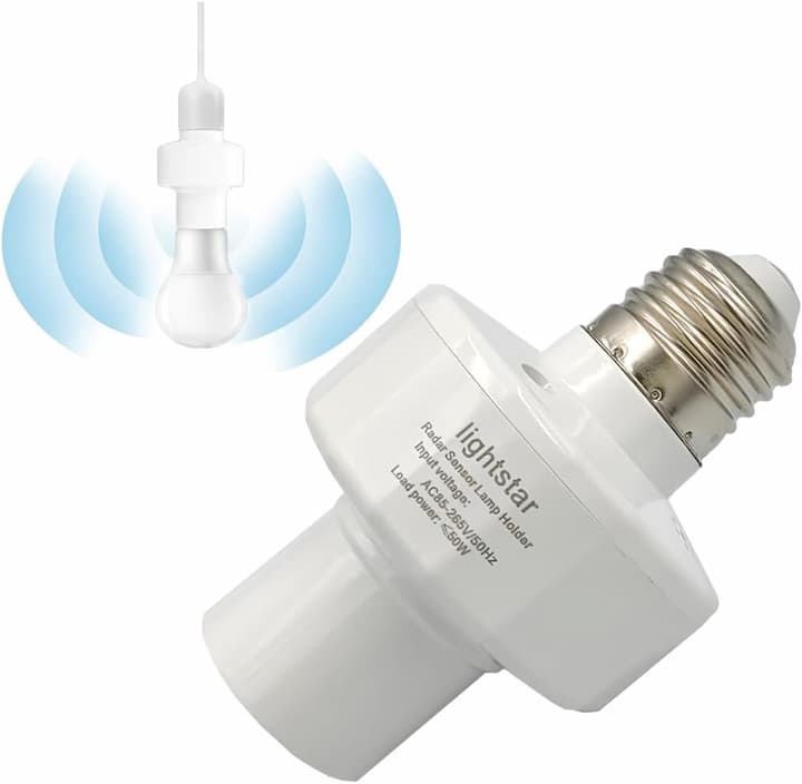 MotionSensor - E27 Lampenfassung mit Bewegungssensor (Set aus 3 Stück)