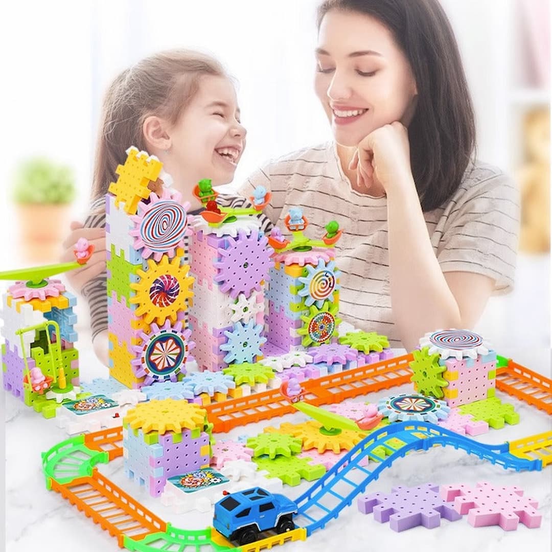 Gear Builder - Montessori-Steckklötze