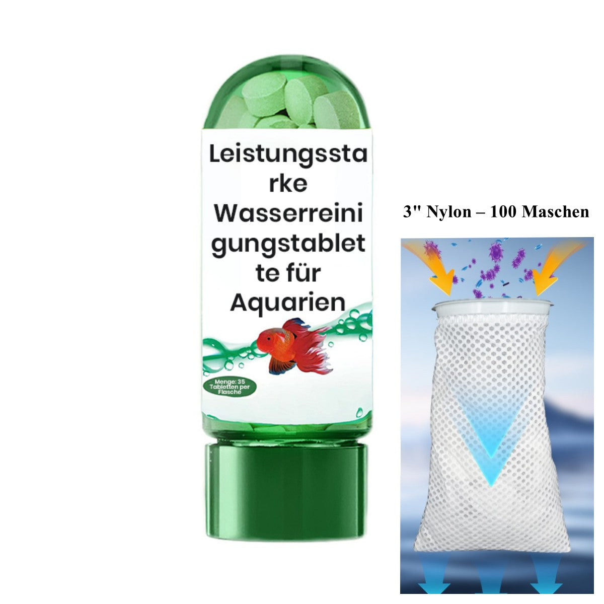 Gluschwein - ♻️💧Leistungsstarke Wasserreinigungstablette für Aquarien