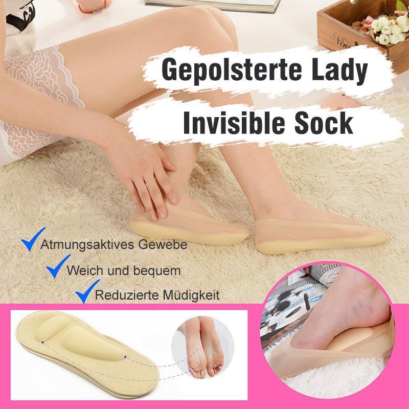 Gluschwein - 3D Fußmassage gepolsterte Lady Invisible Socken