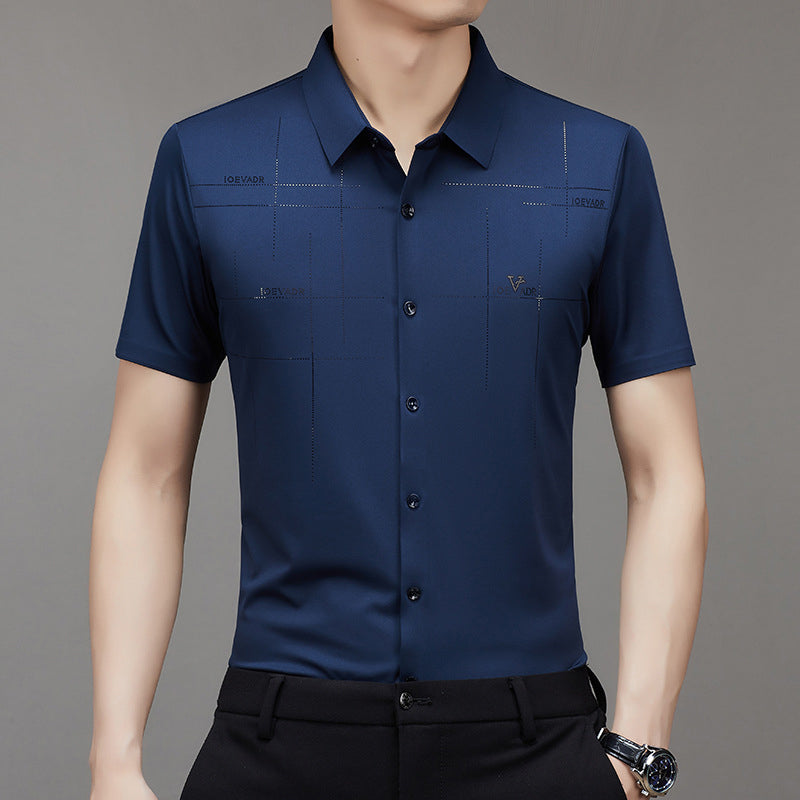 Gluschwein - Men’s Ice Silk Business Seamless Shirt