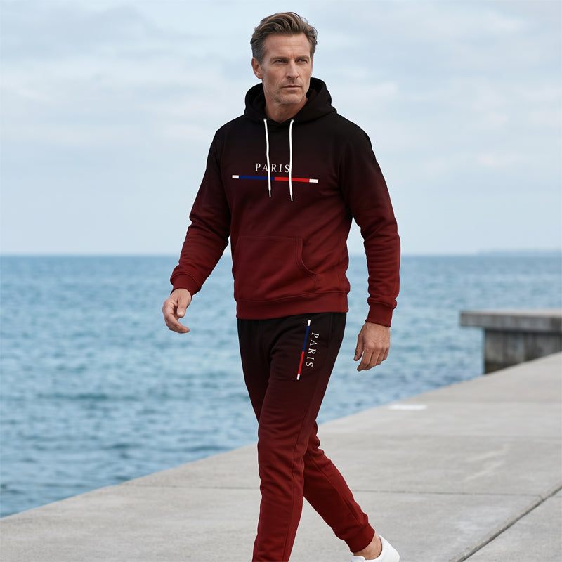 📢📢50%Rabatt!!!🎉🔥 Komplett mit Hoodie & Hose — Mit Kängurutasche und Kordelzug am Bund. Perfekt für das Gym und die Straße!
