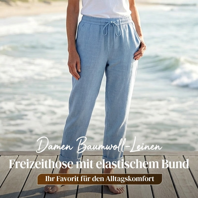 💕60% RABATT💕Lässige Baumwoll- und Leinenhosen für Damen