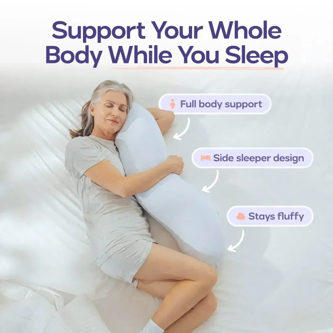 Gluschwein - Body Hugger Pillow - Ergonomisches Ganzkörperkissen | Kühlende Stütze für Seitenschläfer