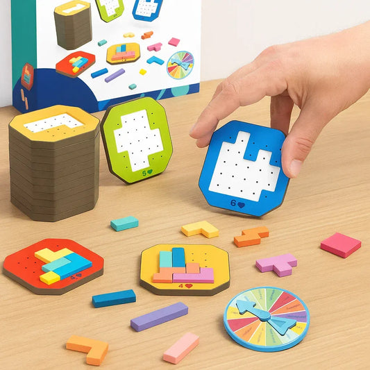 BlockPuzzle - Kinder-Puzzlespiel – Fördert Kreativität, Logik & Konzentration
