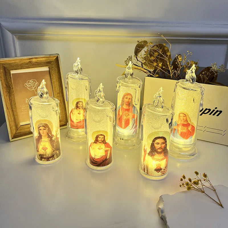 Velas de oración LED sin llama