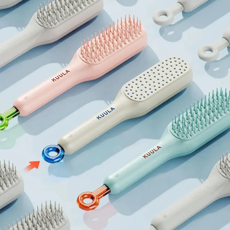 GlowComb - Peine masajeador antiestático autolimpiable [50 % de descuento]