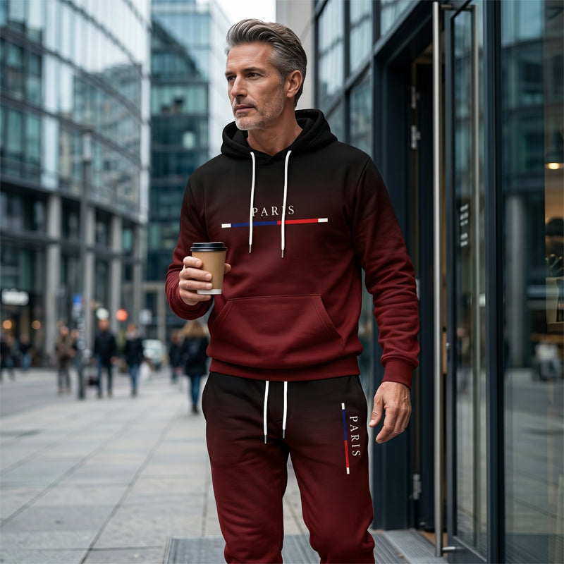 📢📢50%Rabatt!!!🎉🔥 Komplett mit Hoodie & Hose — Mit Kängurutasche und Kordelzug am Bund. Perfekt für das Gym und die Straße!