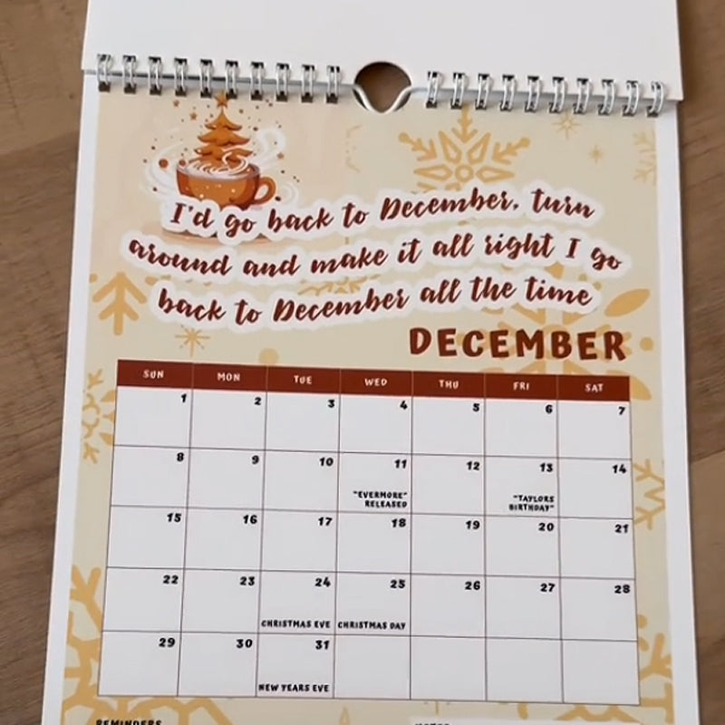 Gluschwein - Swiftie-inspirierter 2025 Kalender