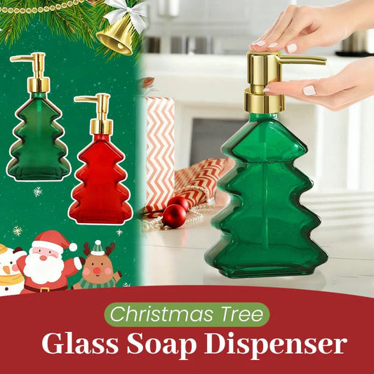 TreePump - Seifenspender aus Glas in Form eines Weihnachtsbaums