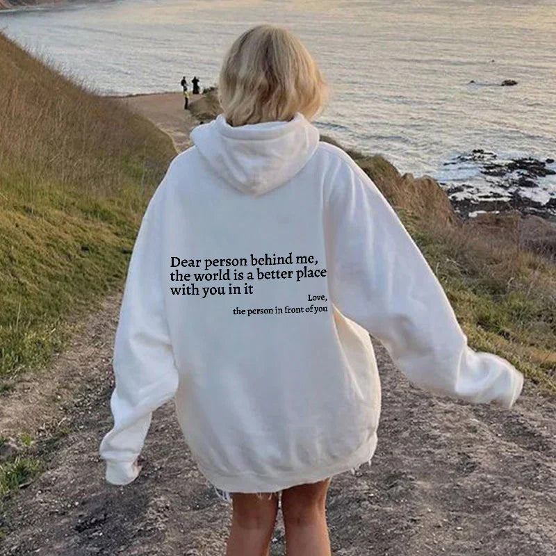 Gluschwein - ''Dear Person Behind Me''Sweatshirt Weiss