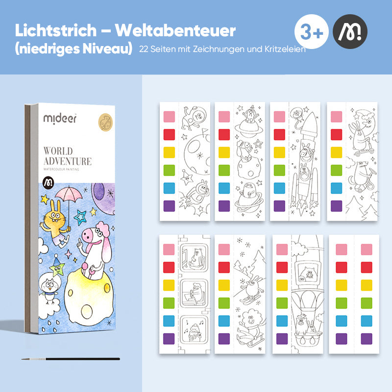 Gluschwein - Aquarell-Malbuch im Taschenformat Weltabenteuer