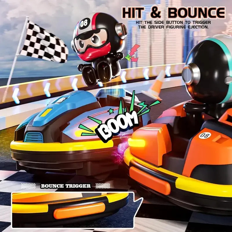 Gluschwein - Bumper Car RC - 2,4-GHz-Ferngesteuertes Autoscooter-Spiel für zwei Spieler