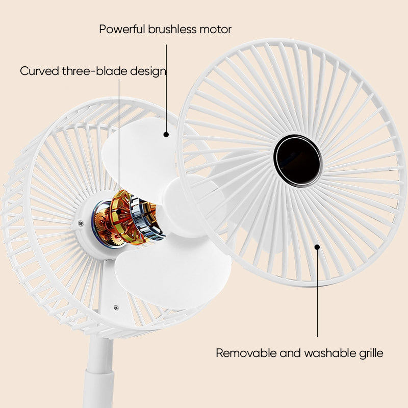 Gluschwein - Teleskop-Klappventilator