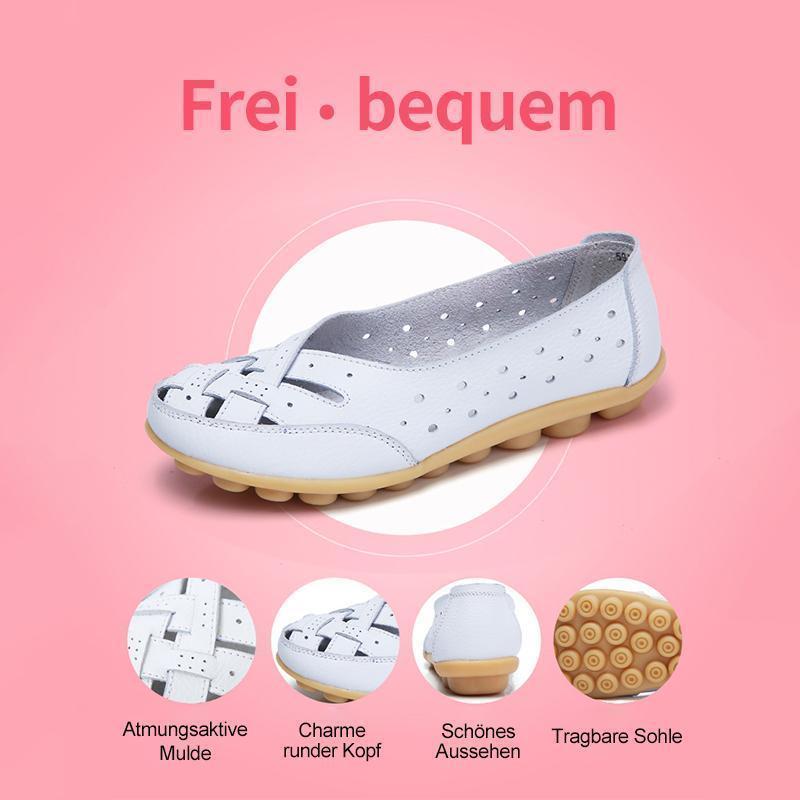 Gluschwein - Bequeme und Weiche Damen Lederschuhe