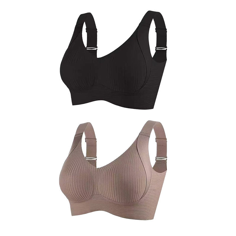 Gluschwein - 🔥50% Rabatt für begrenzte Zeit💕Gerippter Push-up-BH für Frauen, verstellbar, kabellos