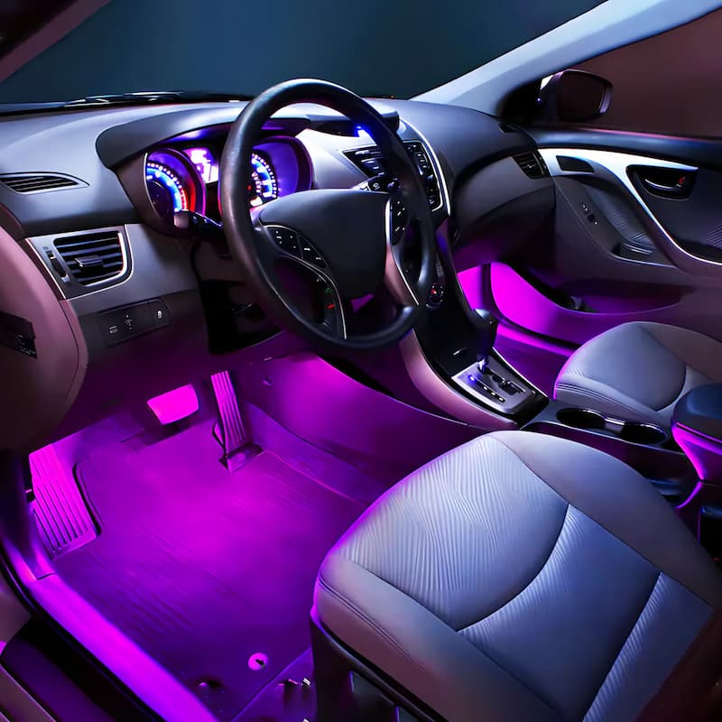 Gluschwein - Color LED Glow - Verleihen Sie Ihrem Fahrzeug mit umwerfender Sicherheit und einem Stil, der alle Blicke auf sich zieht, neuen Schwung