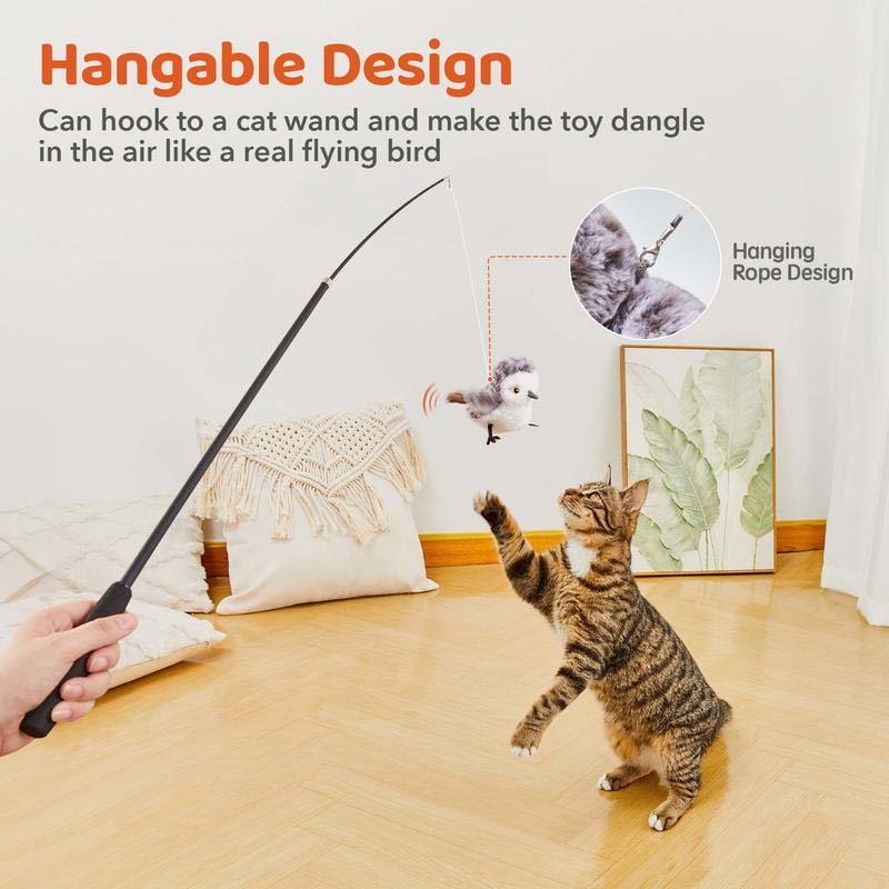 Jouet pour chat – Oiseau gazouillant simulé