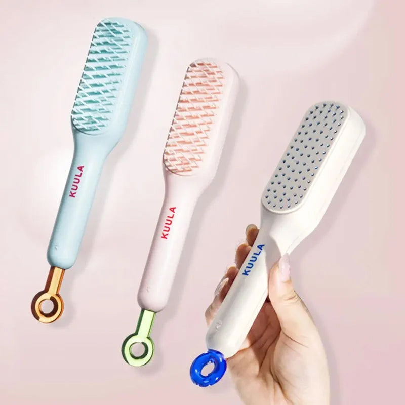 GlowComb - Peine masajeador antiestático autolimpiable [50 % de descuento]